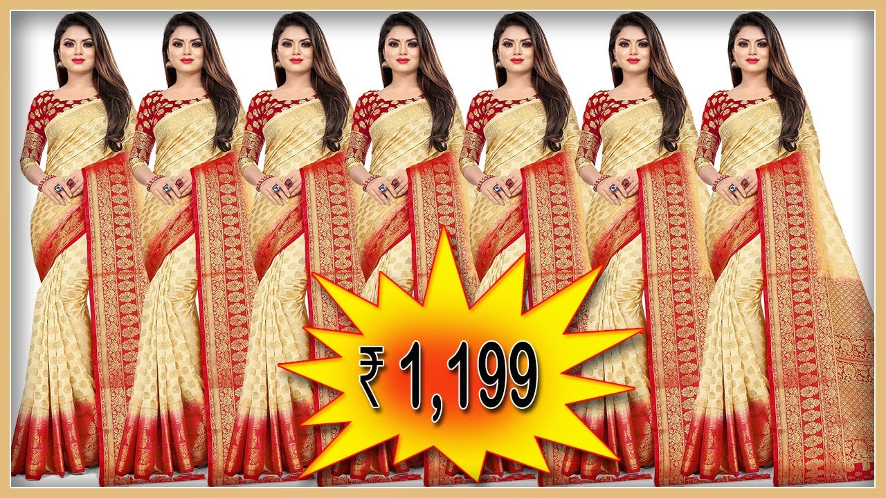 ⭐️🌼⭐️Amazon Sarees Online ✅Banarasi Cotton Silk Saree 🌼🌼⭐️943 ratings🌹🌹🌹🌹