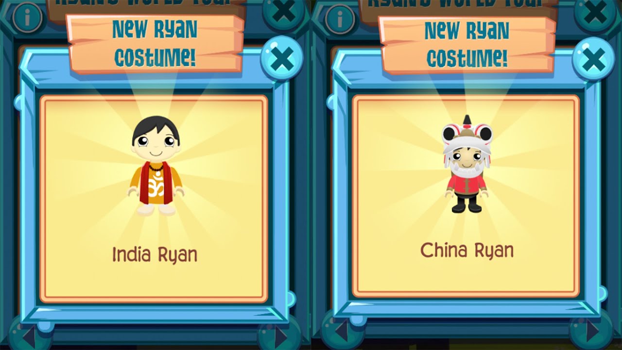 Tag with Ryan New Costumes Unlocked - India Ryan & China Ryan New World Map Red Titan Univers #tag