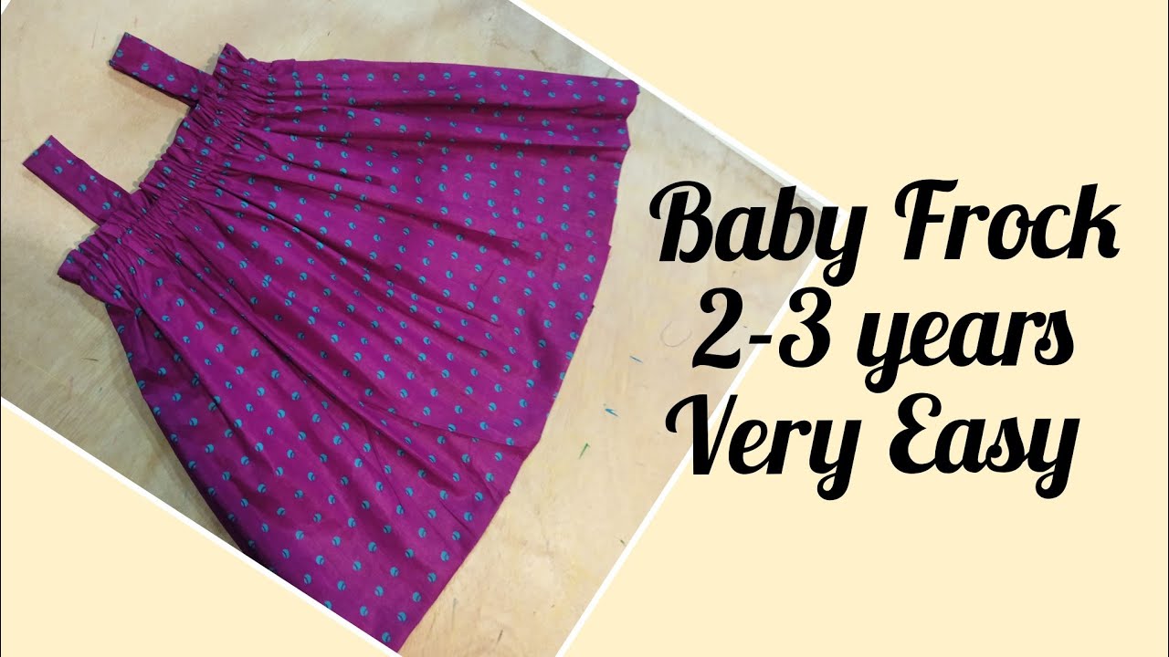 Very Easy Baby Frock Cutting & Stitching/ 2-3 Years/ DIY
