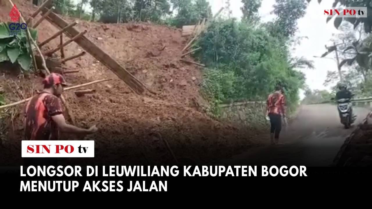 Landslide in Leuwiliang, Bogor Regency, Closes Road Access