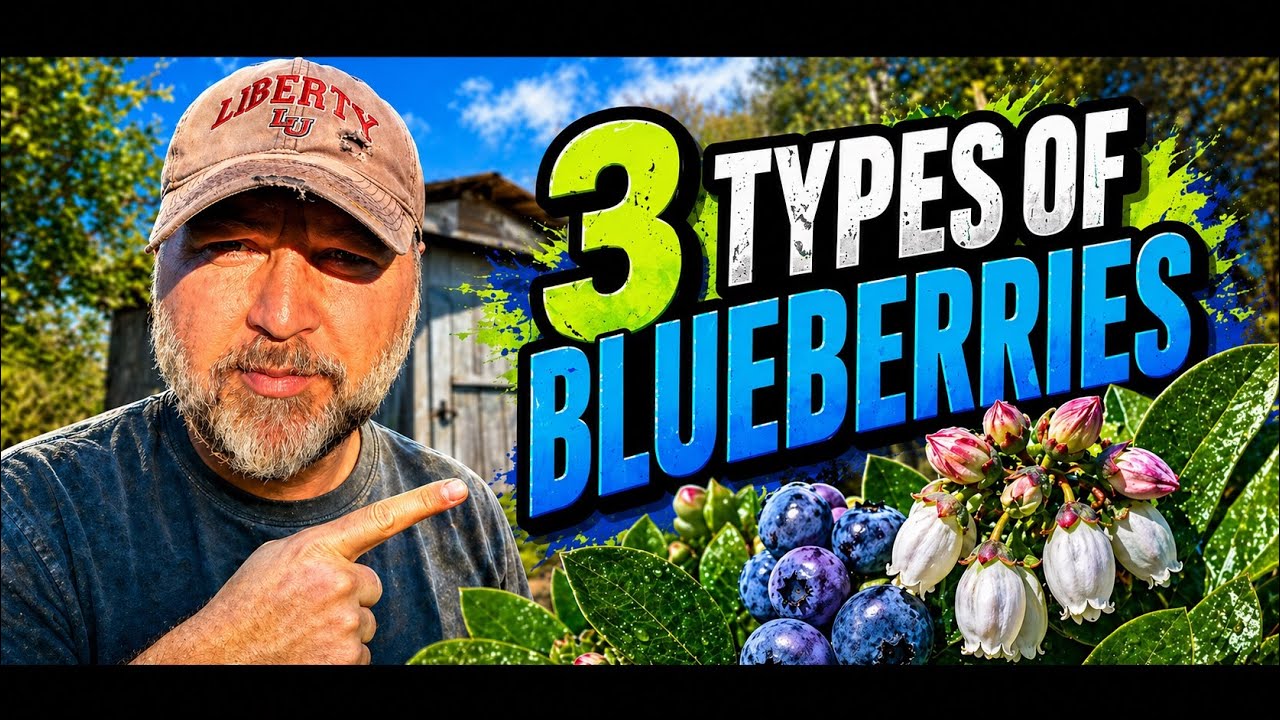 Three blueberry types for zone 8
