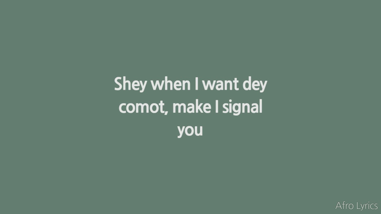 Burna Boy - On The Low (Lyrics)