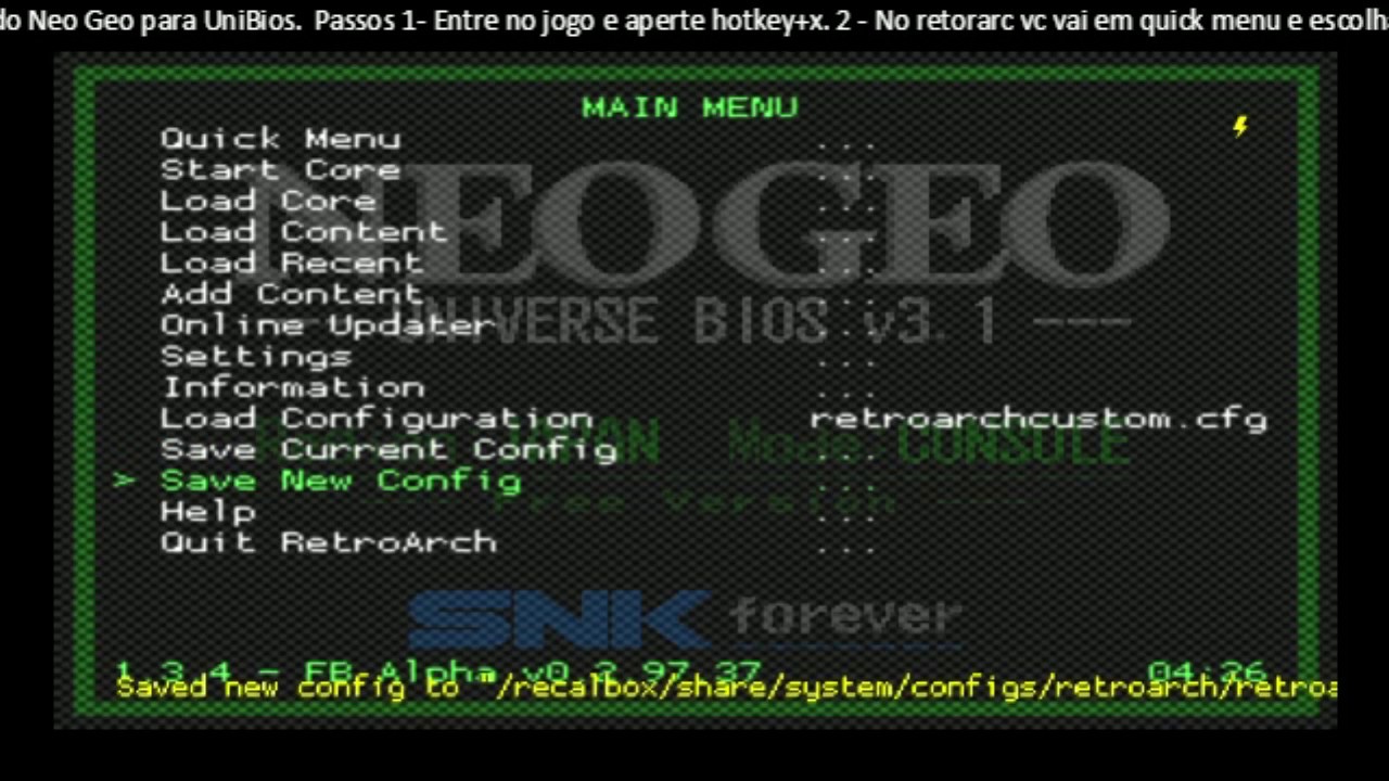 [Raspberry PI3] - Emulação de NeoGeo Modo Console Tutorial