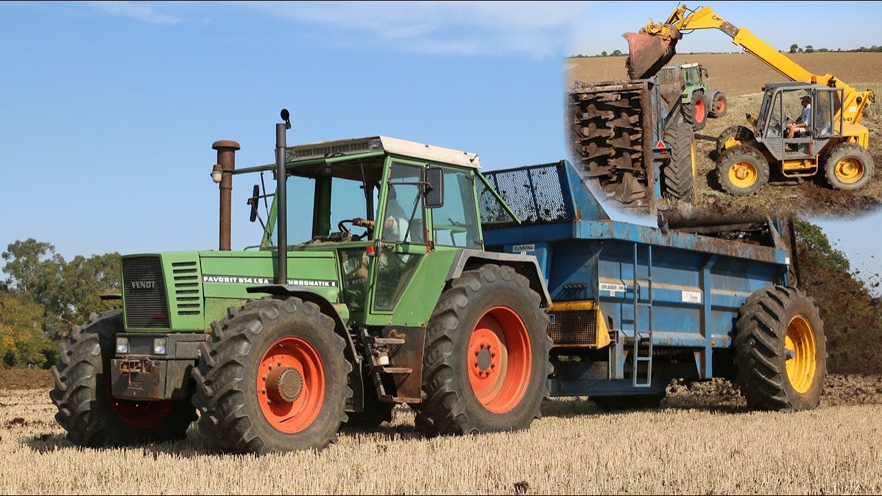 Классический Fendt Favorit 614 LSA 1989 года выпуска с функцией разбрасывания навоза и удобрения ...
