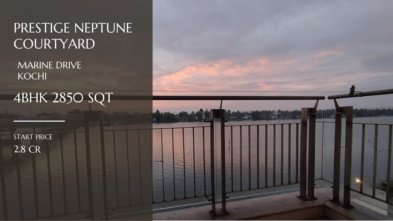 Water View 2850 SQT 4BHK FULLY FURNISHED PRESTIGE FLAT SALE AT MARINE DRIVE  | 80890 22552 | KP06