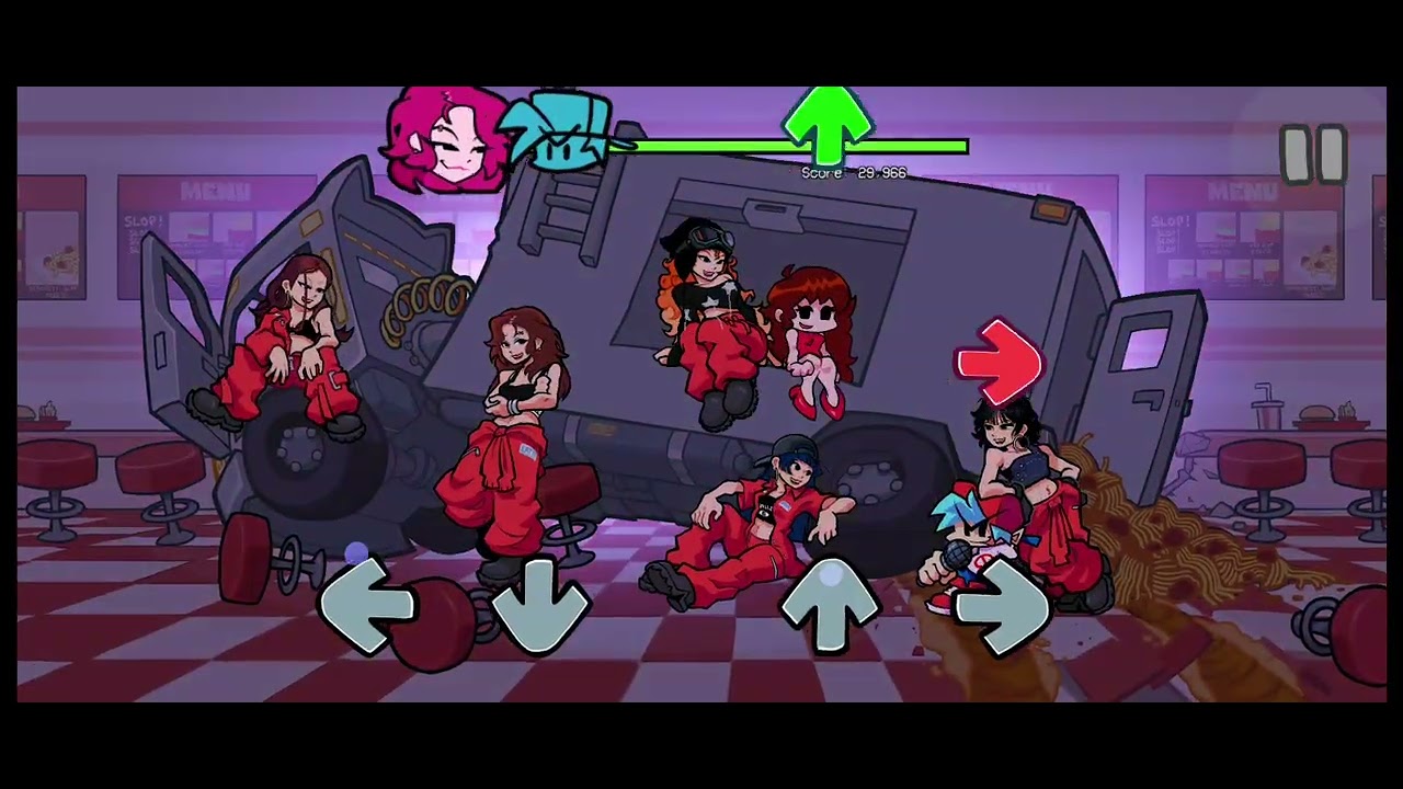 Juego fnf y me pasó la colaboración con lesserafim 