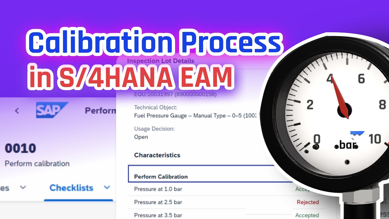 Калибровка SAP S/4HANA: точки измерения и контрольные списки EAM