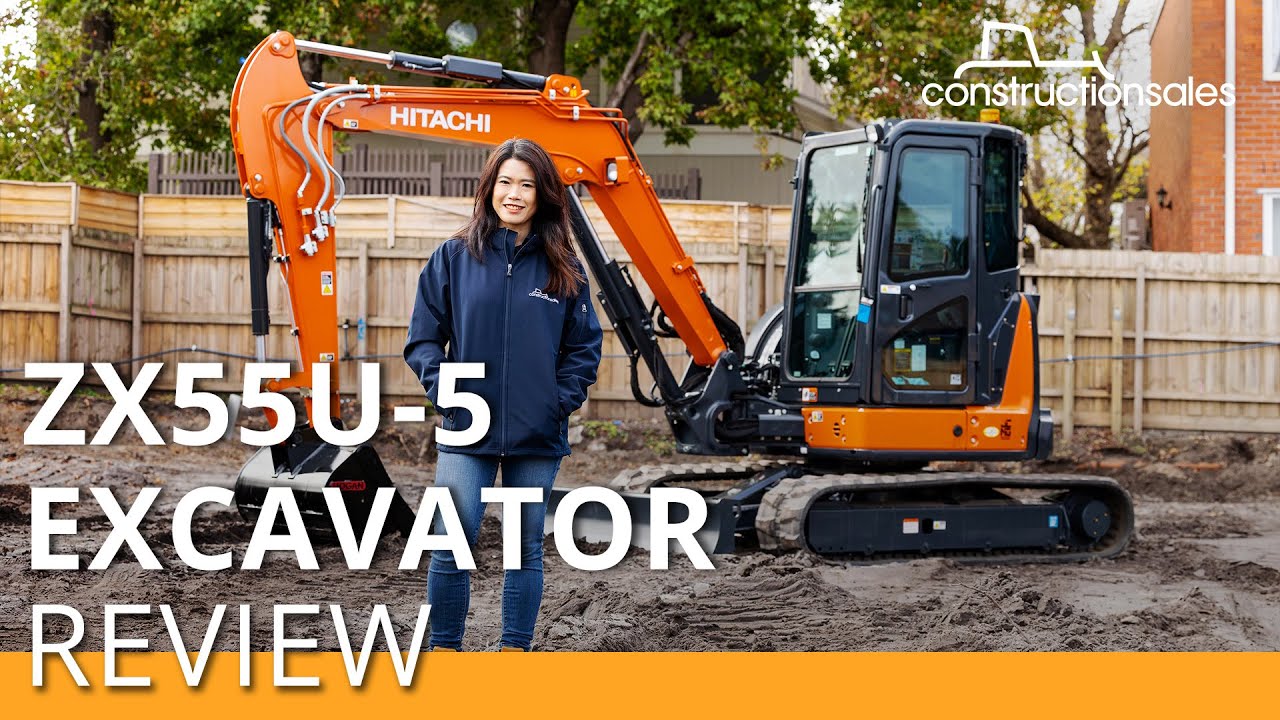 Hitachi ZX55U-5 mini excavator review | Small in size, big in productivity