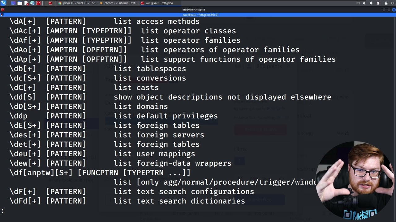 PostgresSQL Command-line (PIcoCTF 2022 #40 'sql-direct')