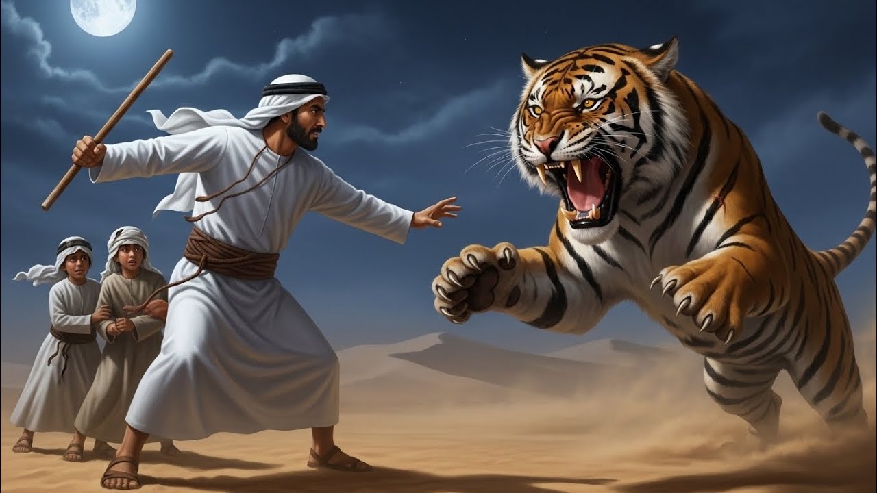 نمر عملاق هجم على أطفالي في الصحراء وما فعلته بعد ذلك غيّر كل شيء  التاريخ القديم | قصة حقيقية مثيرة