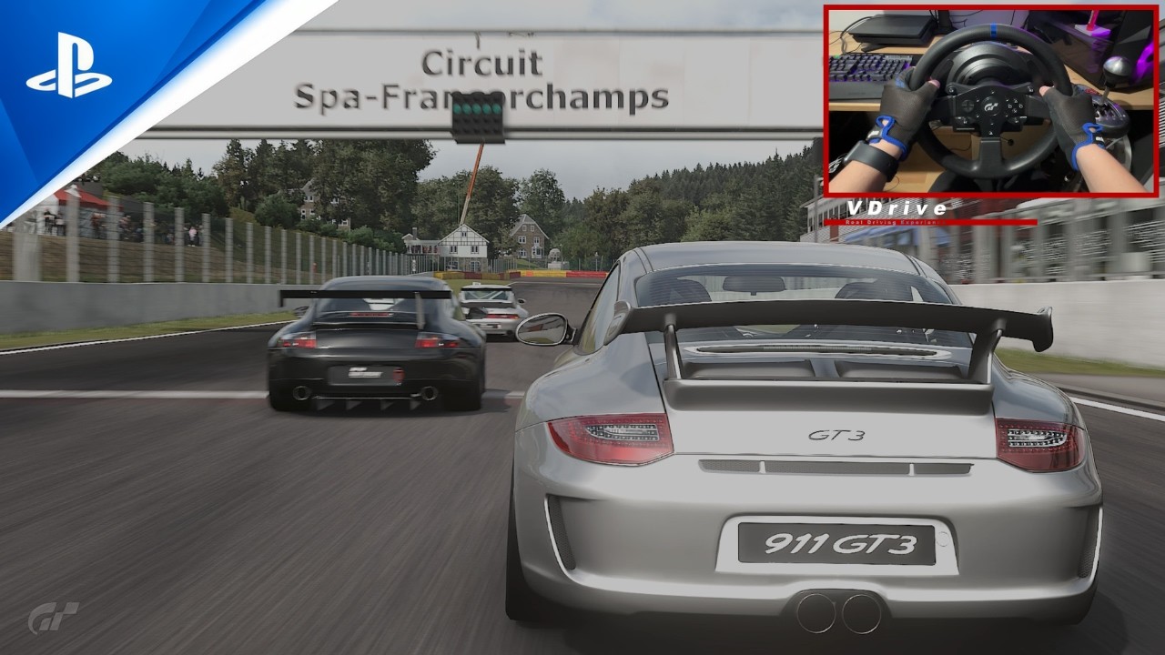 GT7 | PORSCHE 911 GT3 (997) ’09 | PORSCHE CUP @ SPA | T300 RS STEERING WHEEL