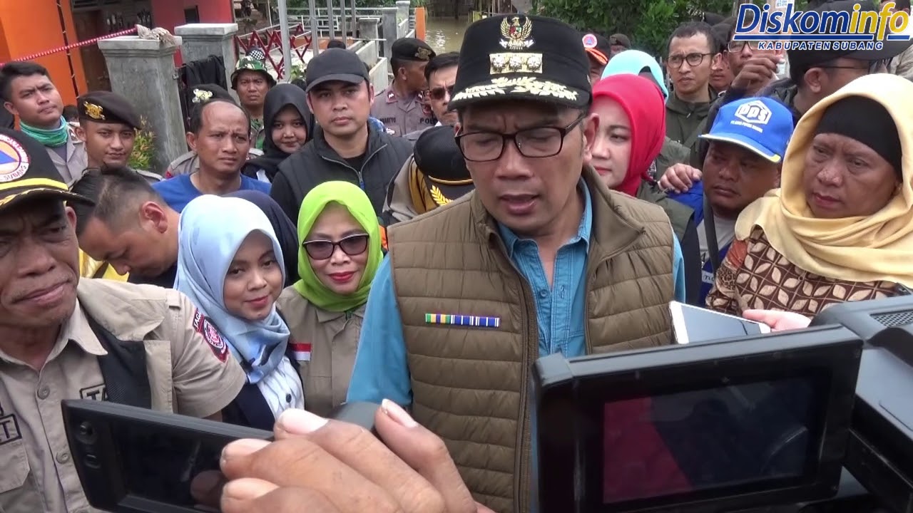 Gubernur Jabar dan Bupati Subang Tinjau Lokasi Banjir di Pamanukan Subang
