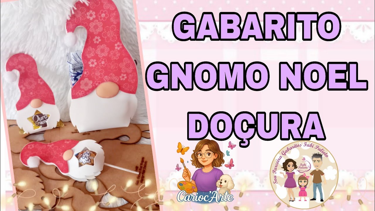 GABARITO GNOMO NOEL DOÇURA 