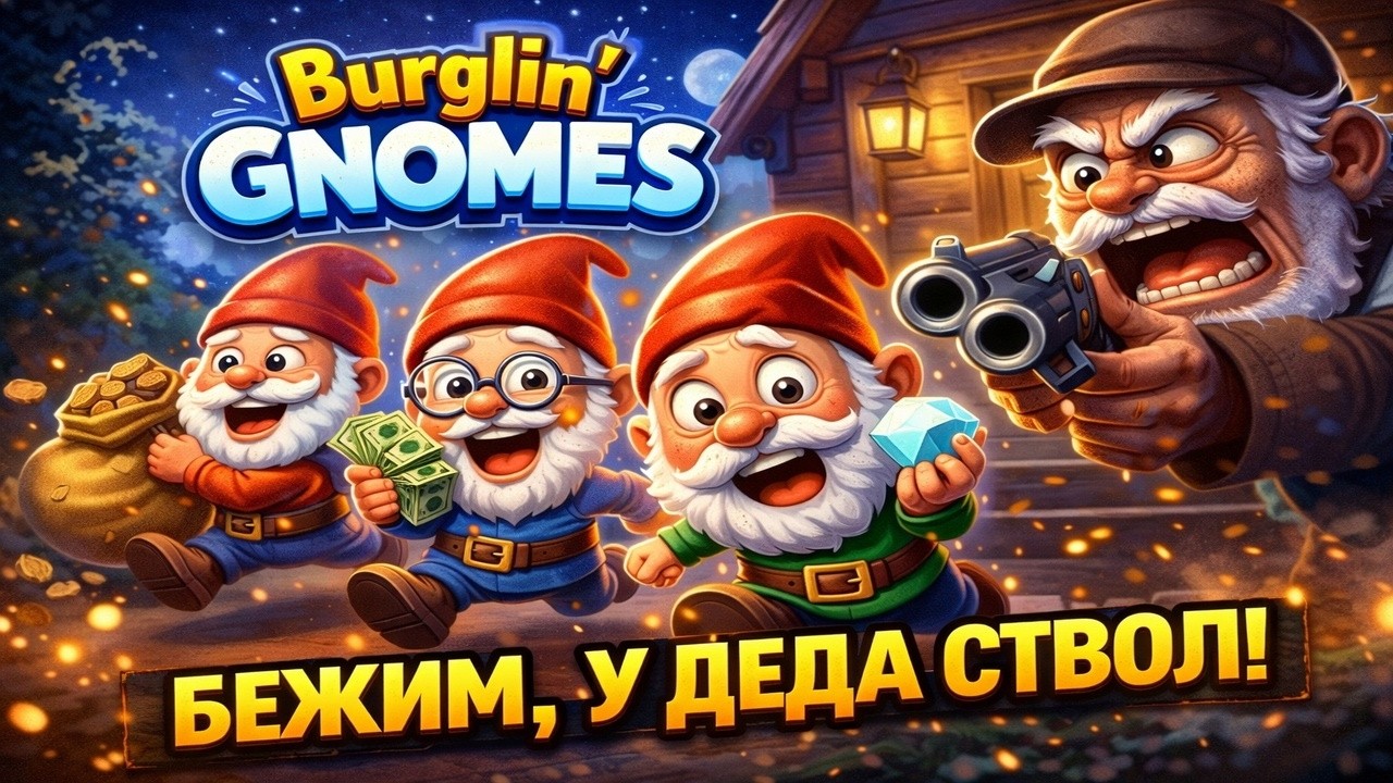 BURGLIN GNOMES | ГНОМЫ ГРАБЯТ ДЕДА 😂 Кооператив