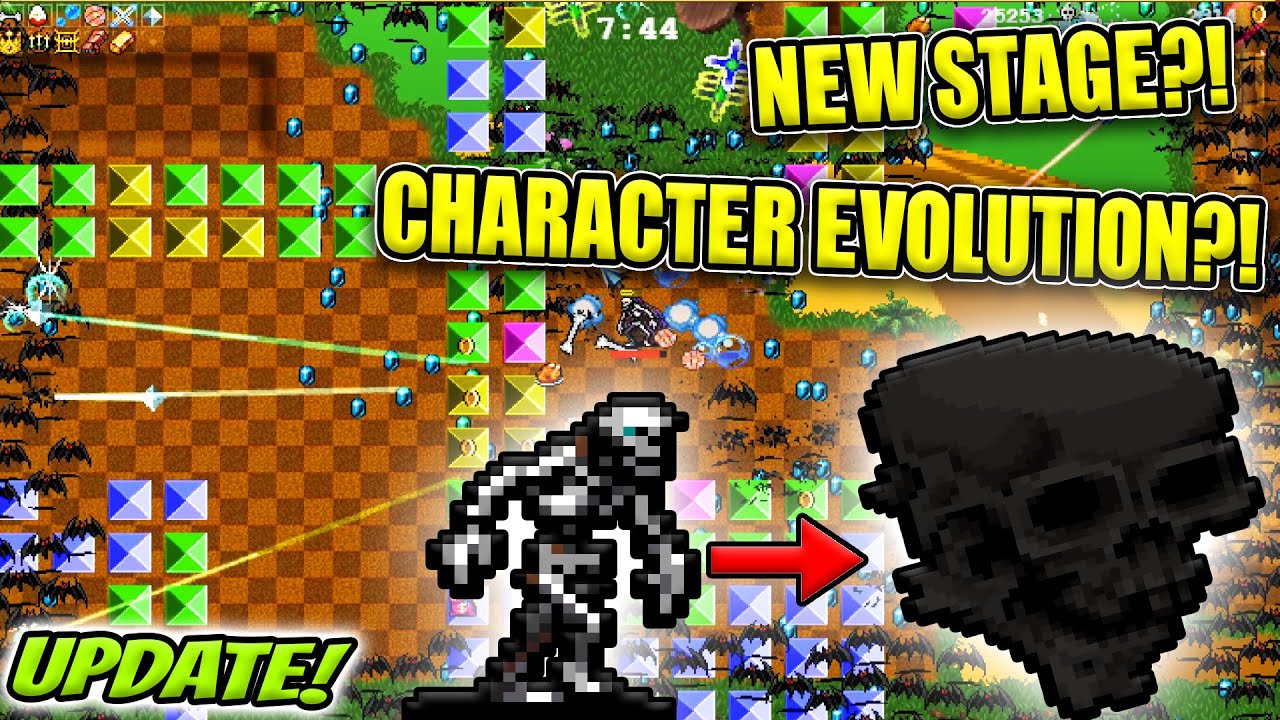 CHARACTER EVOLUTION, New Stage, New Power Up & More in Vampire Survivors