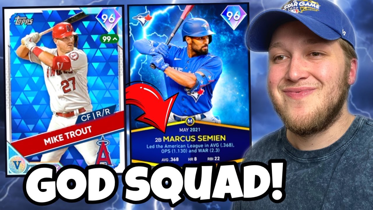 i added SUPERFRACTOR MIKE TROUT & POTM MARCUS SEMIEN to the God Squad.. MLB The Show 21