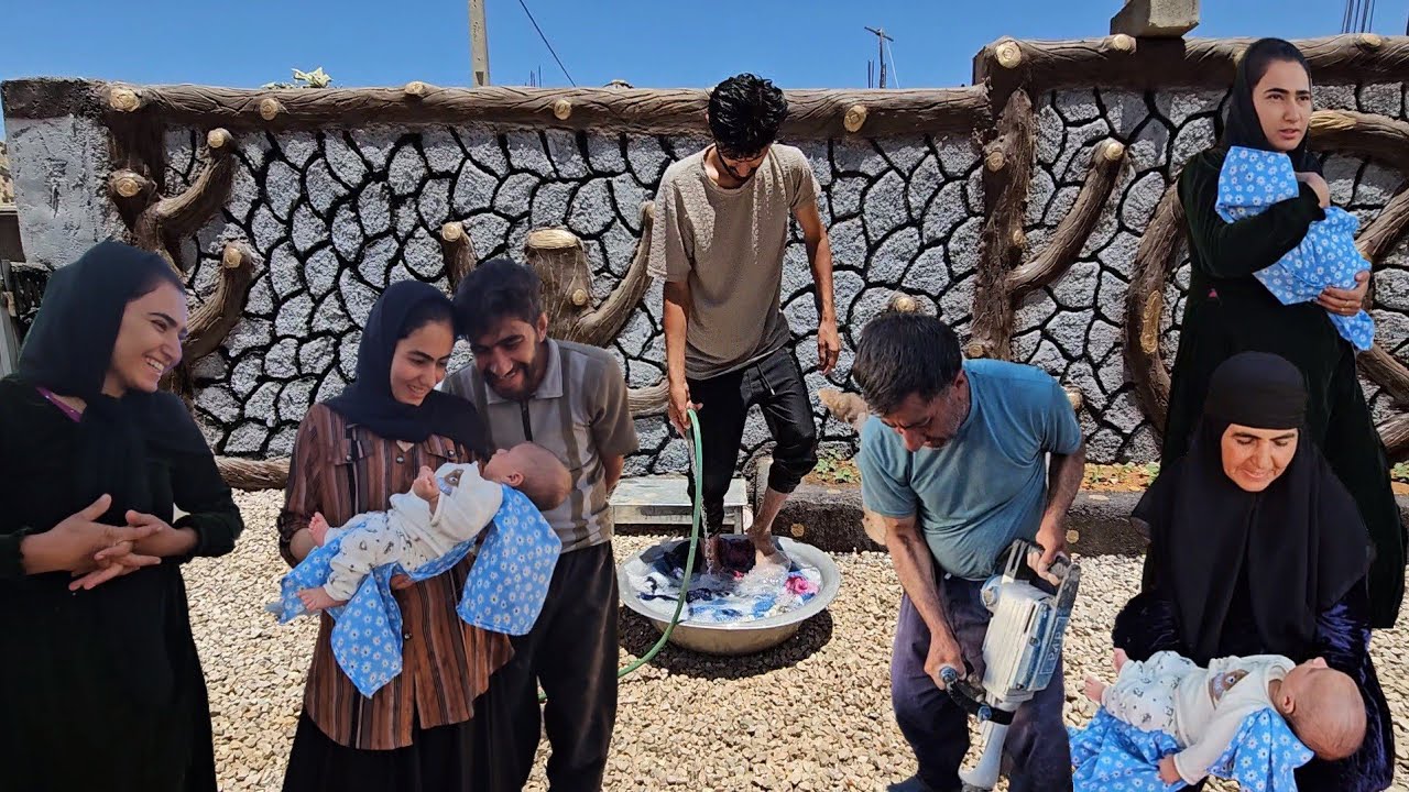 Doing housework and playing in the water / Family visit and a warm welcome for little Sorena!