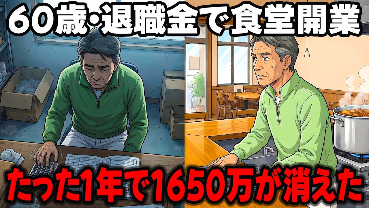 【漫画】「俺ならできる」と思った元部長が退職金で飲食店を開き、老後破産した話【60代の教訓】