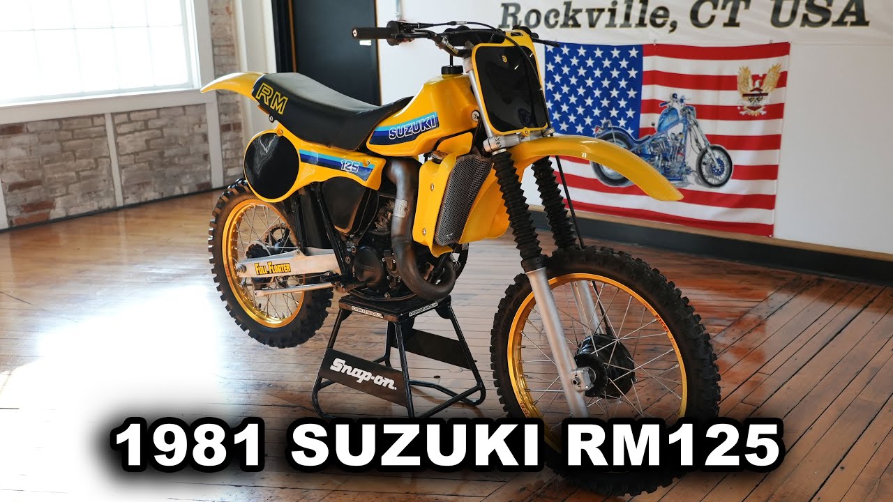Впечатляющий Suzuki RM125 1981 года выпуска.