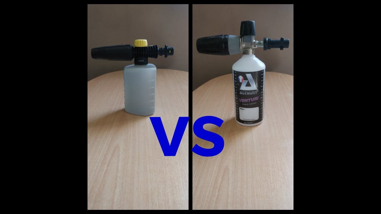 Comparatif canon à mousse Karcher vs Venturi Alchimy7