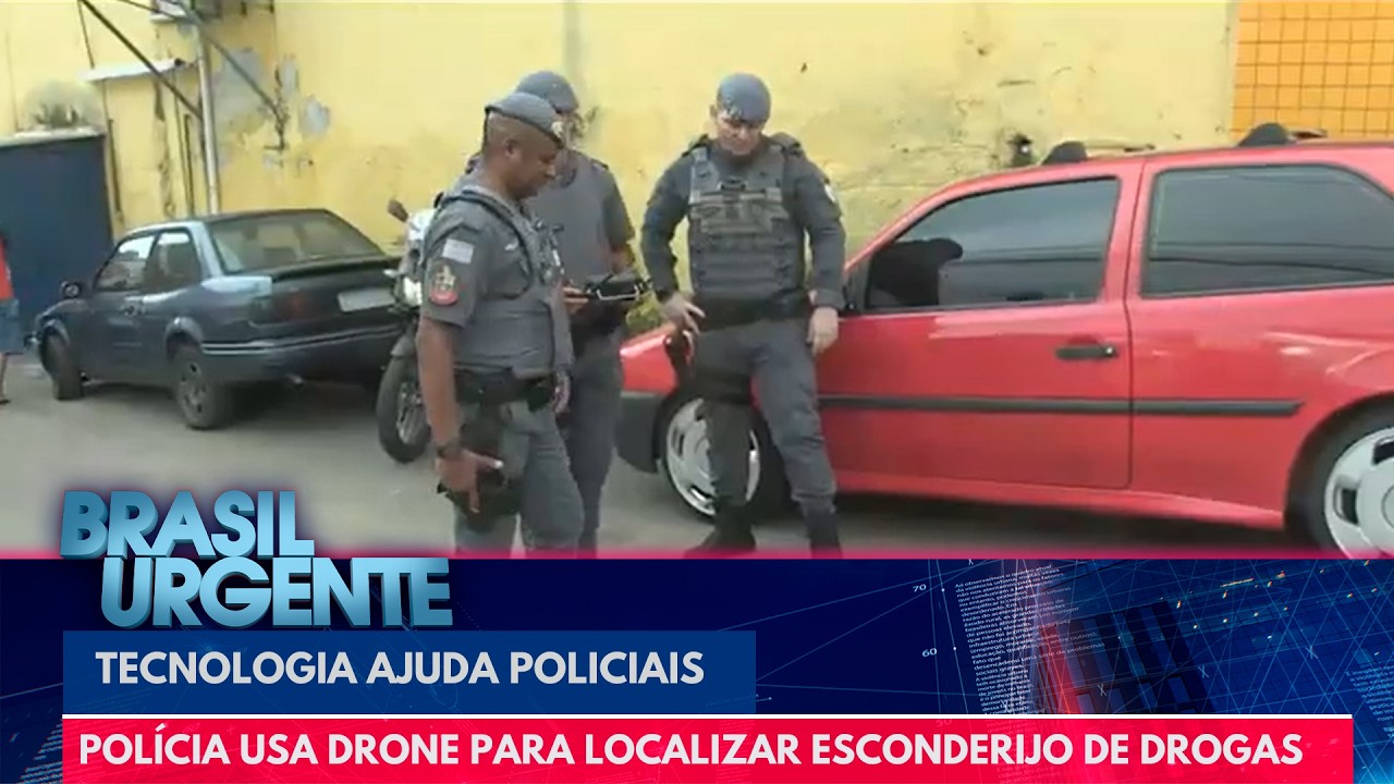 Polícia usa drone para encontrar esconderijo onde traficantes escondiam drogas | Brasil Urgente