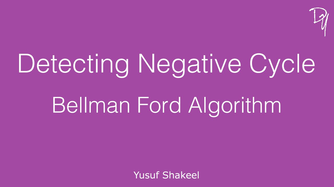 Detecting Negative Cycle - Bellman Ford Algorithm - step by step guide