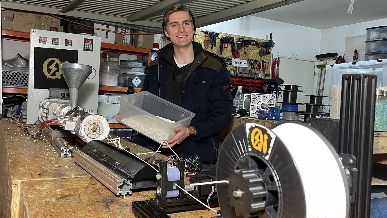Recyceltes 3D-Druck Filament Herstellen | Extruder Setup