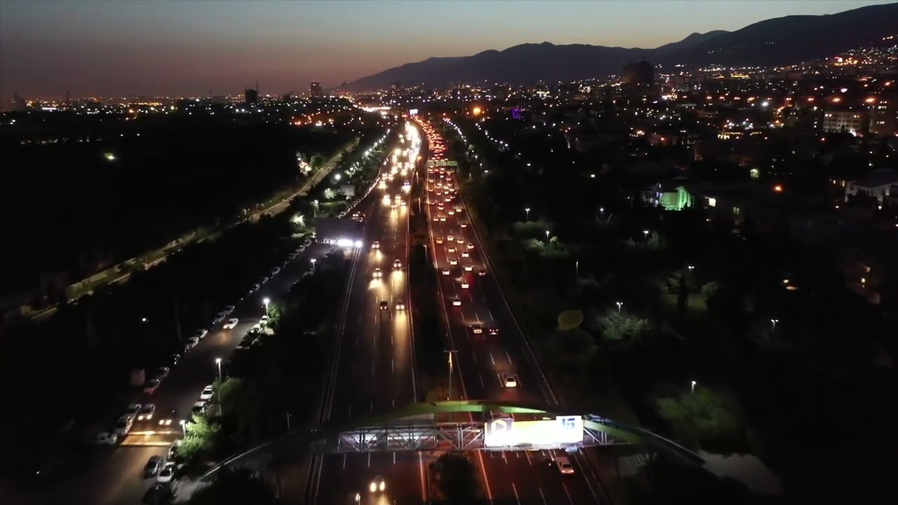 Download Night View on the Street footage - in Tehran-Iran