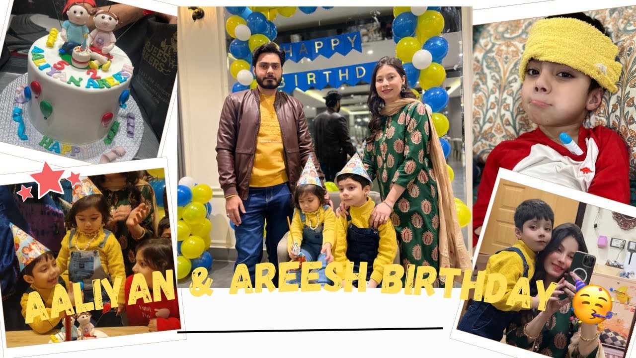 AALIYAN & AREESH BIRTHDAY 🎂 🎁🥳🥳 | Aaliyan Ko Bukhar ho gaya 🤒 | Bachon ne Rides enjoy ki 😍.