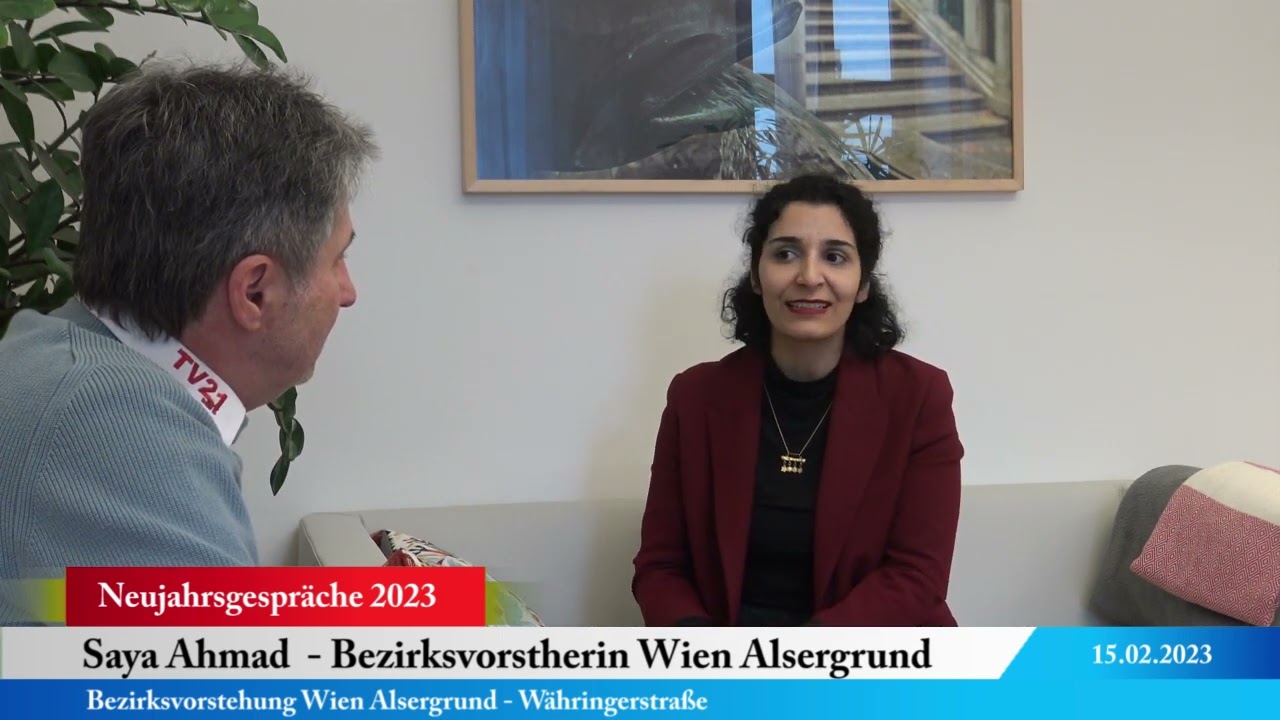 Neujahrsgespr&auml;che 2023 Bezirksvorsteherin Saya Ahmad Wien-Alsergrund