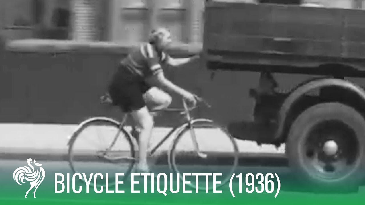 Bicycle Etiquette For The Road (1936) | Sporting History