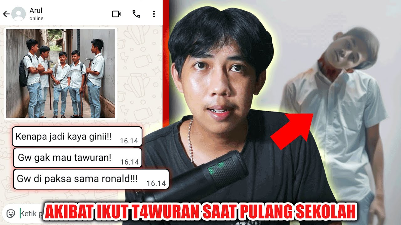AKIBAT IKUT T4WURAN SAAT PULANG SEKOLAH 😱 | CHAT HISTORY HORROR SERAM