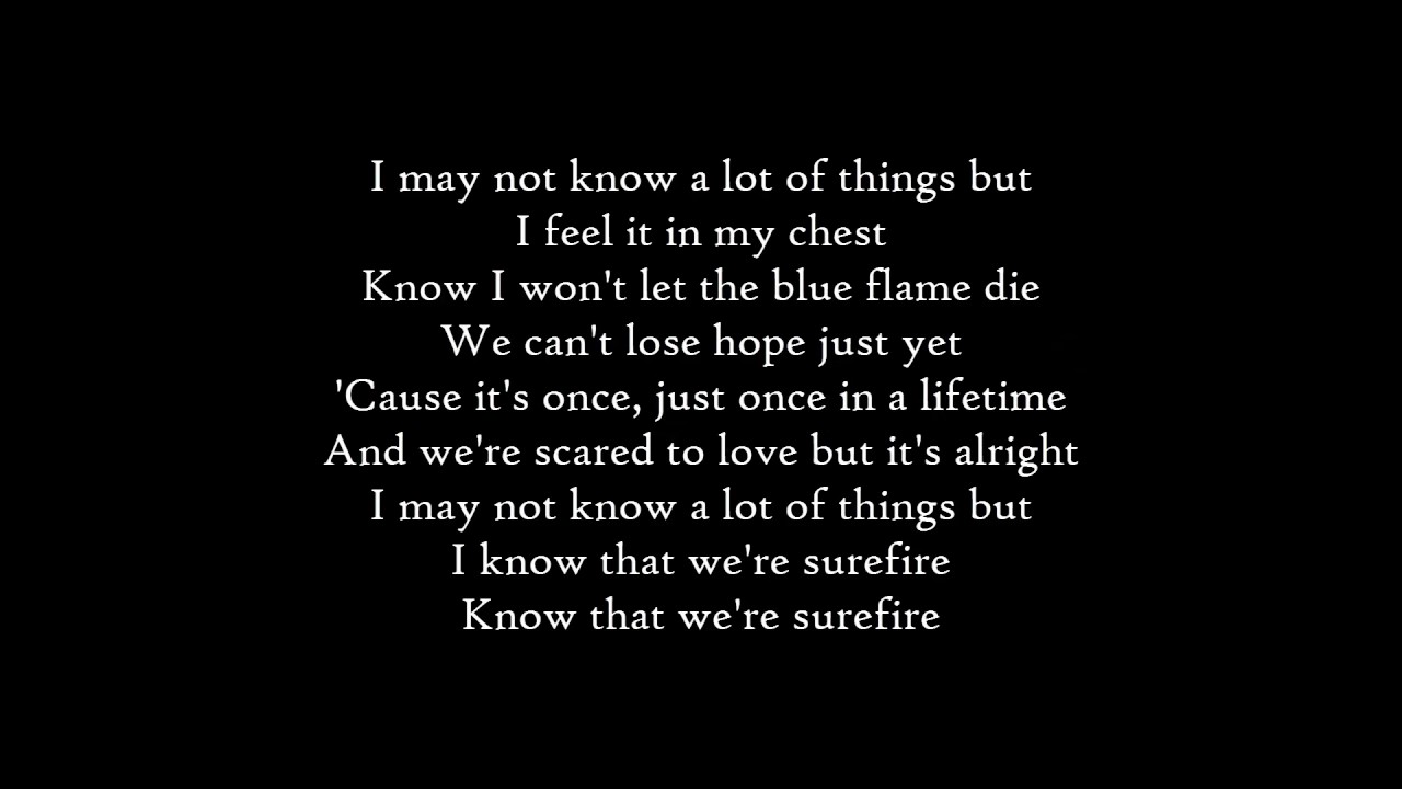 John Legend - Surefire - Lyrics