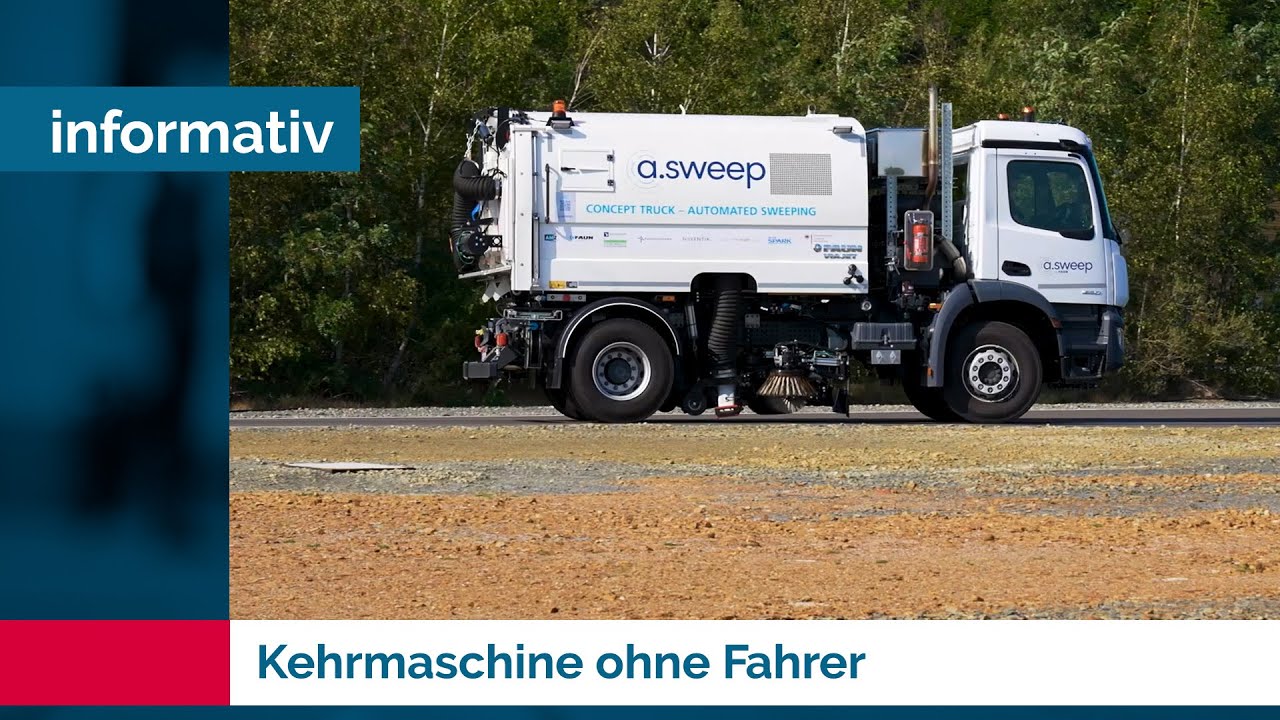 Kehrmaschine ohne Fahrer - Internationale Forschung für den Alltag | Zuhause in Brandenburg