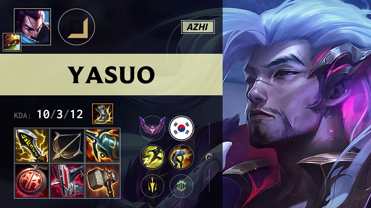 (Azhi) Yasuo ADC vs Ziggs - KR Master Patch 26.15