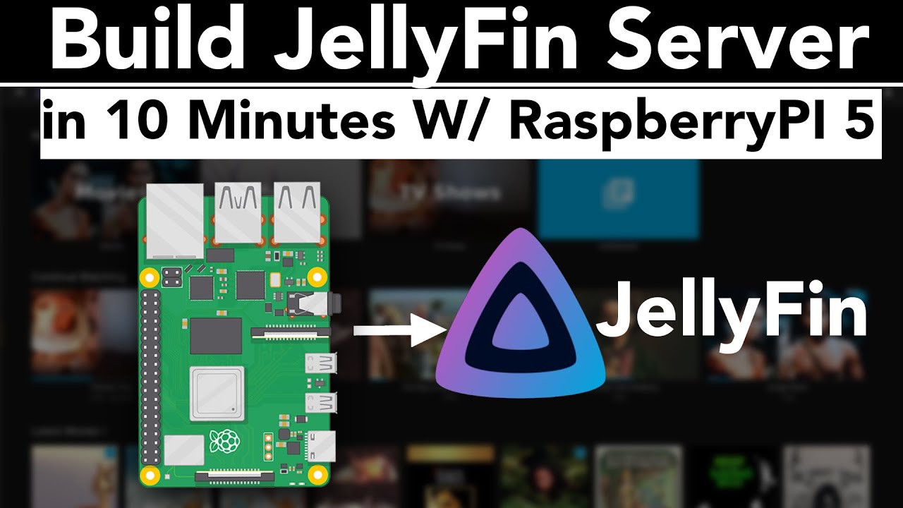 Как настроить медиасервер JellyFin за 10 минут с помощью Raspberry Pi 5 (2024)
