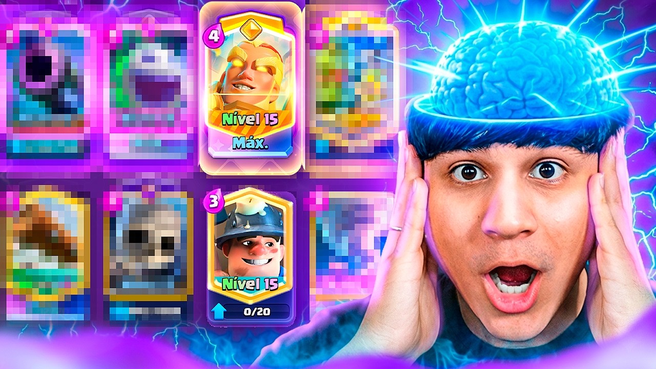 USEI O Deck Mais SKILL de mineiro do Clash Royale (100% do cérebro)🧠