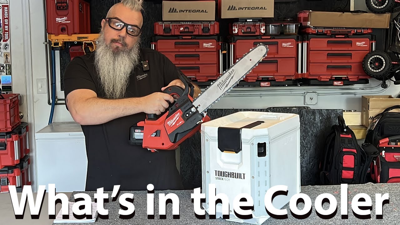 @ToughBuilt Stacktech Cooler VS Milwaukee Tool Chainsaw - We destroyed it for Science !