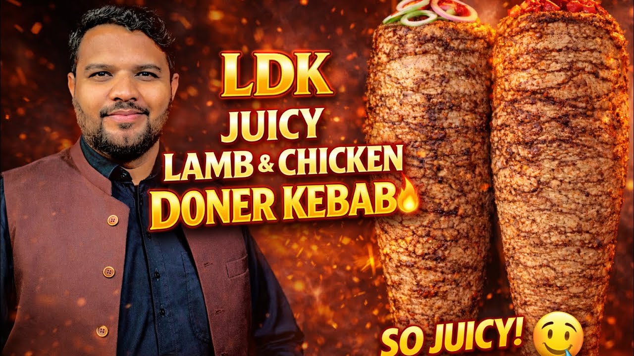 LDK Juicy Lamb & Chicken Doner Kebab 🔥 | So Juicy You’ll Crave More!