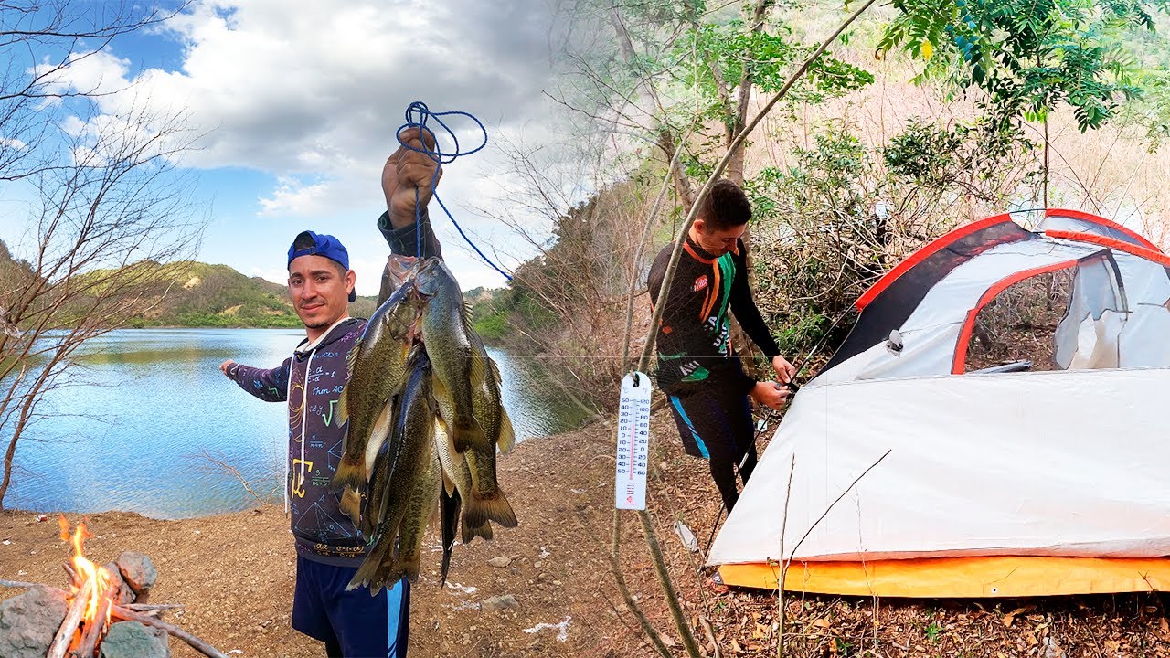 ¡ASÍ TERMINÓ MI AVENTURA DE PESCA Y CAMPAMENTO! DE TILAPIAS A LOBINAS BRUTALES