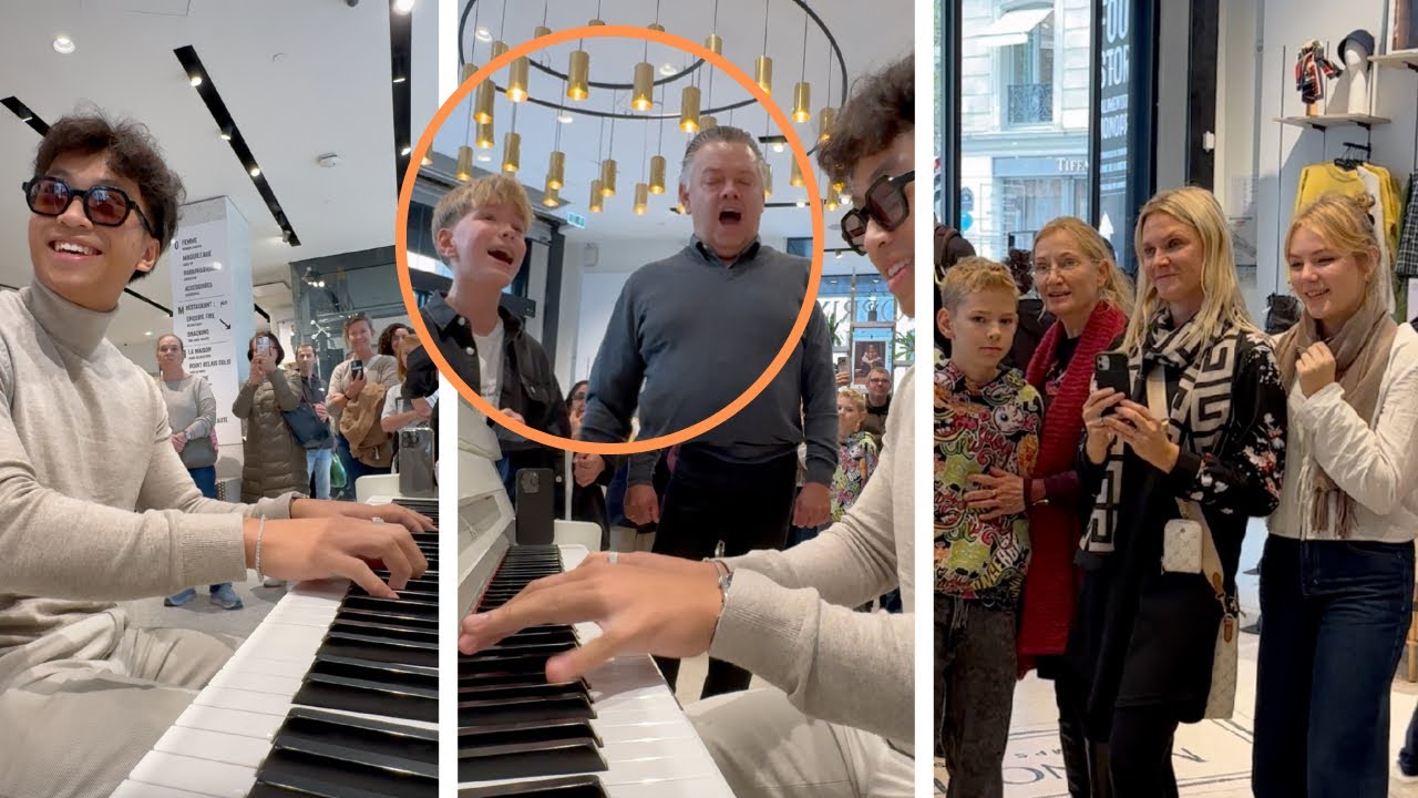 This grandpa and his grandson sing together and shock everyone !!