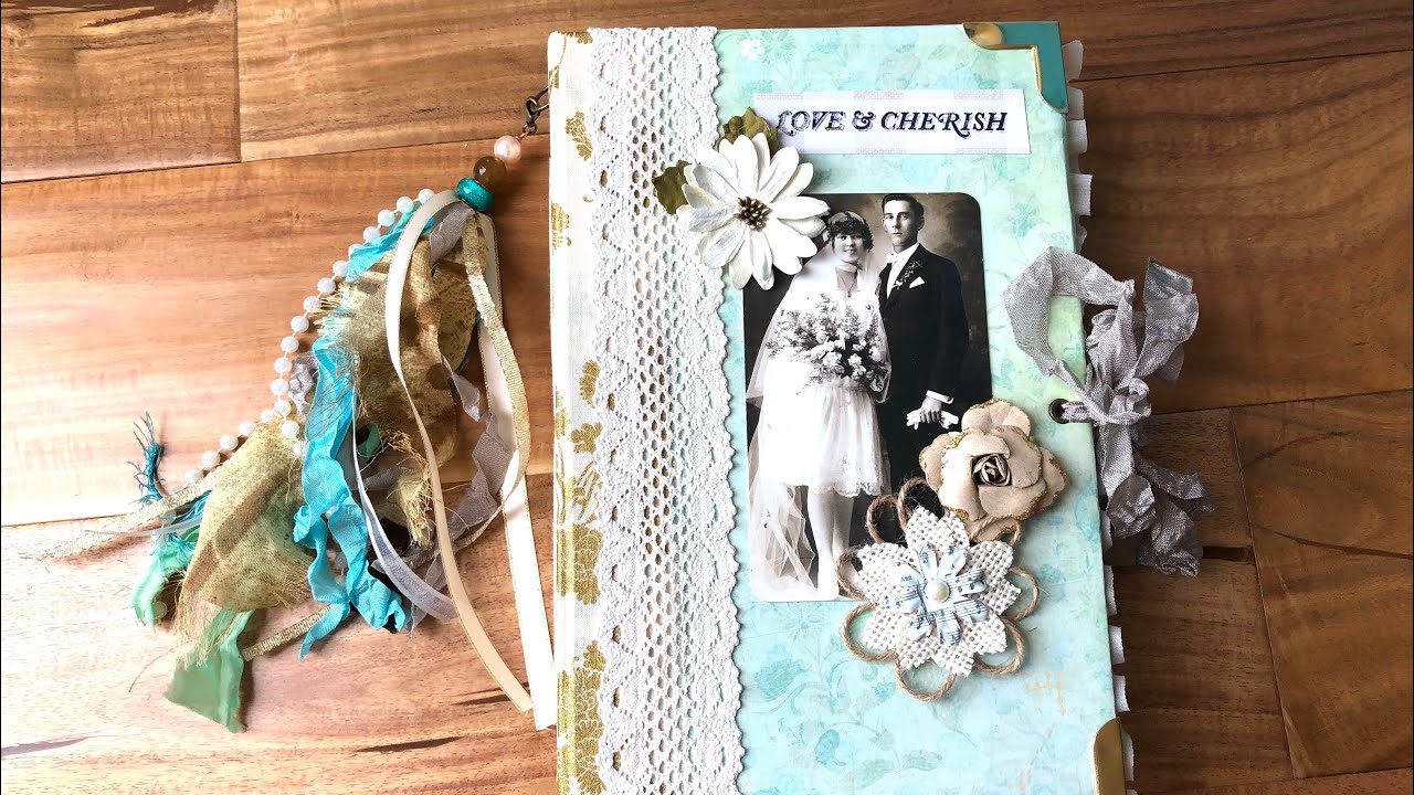 SOLD. Rustic Wedding Junk Journal