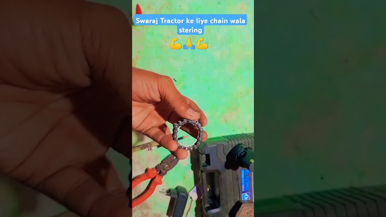 Swaraj Tractor ke liye chain wala stering#chain#steering #maker