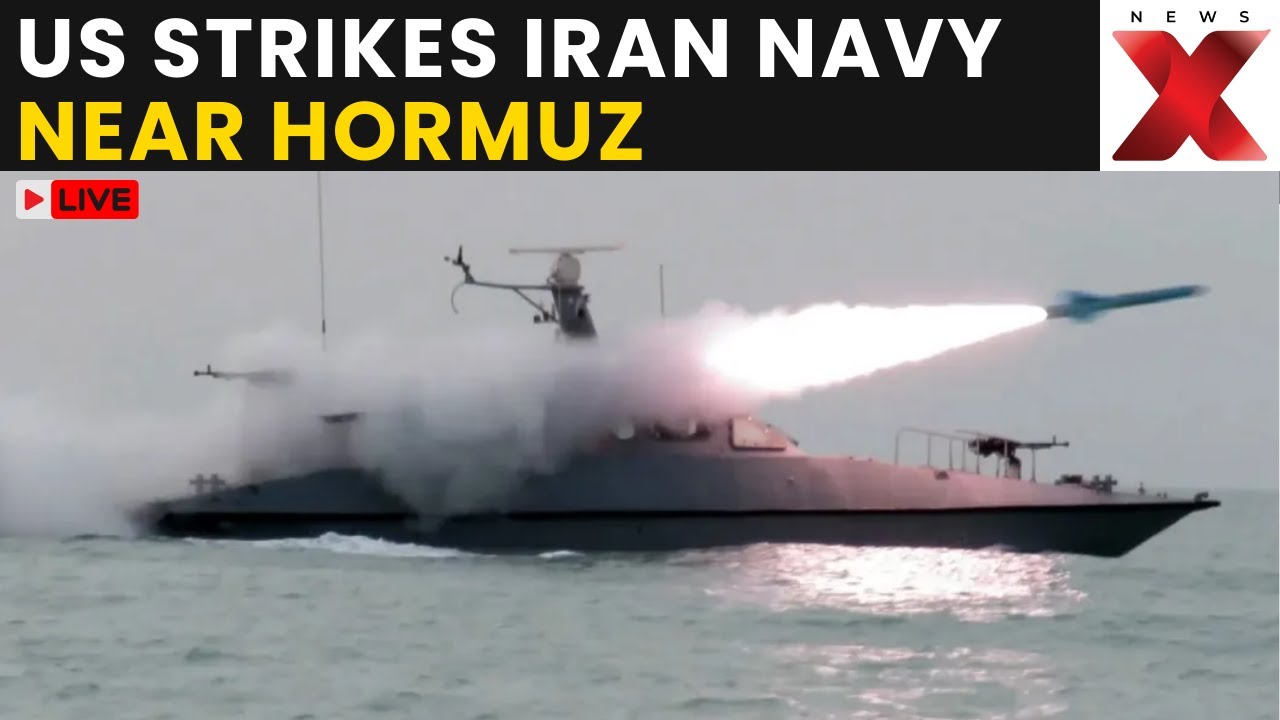 Iran-US War LIVE: US strikes Iranian naval targets near Hormuz, tensions surge