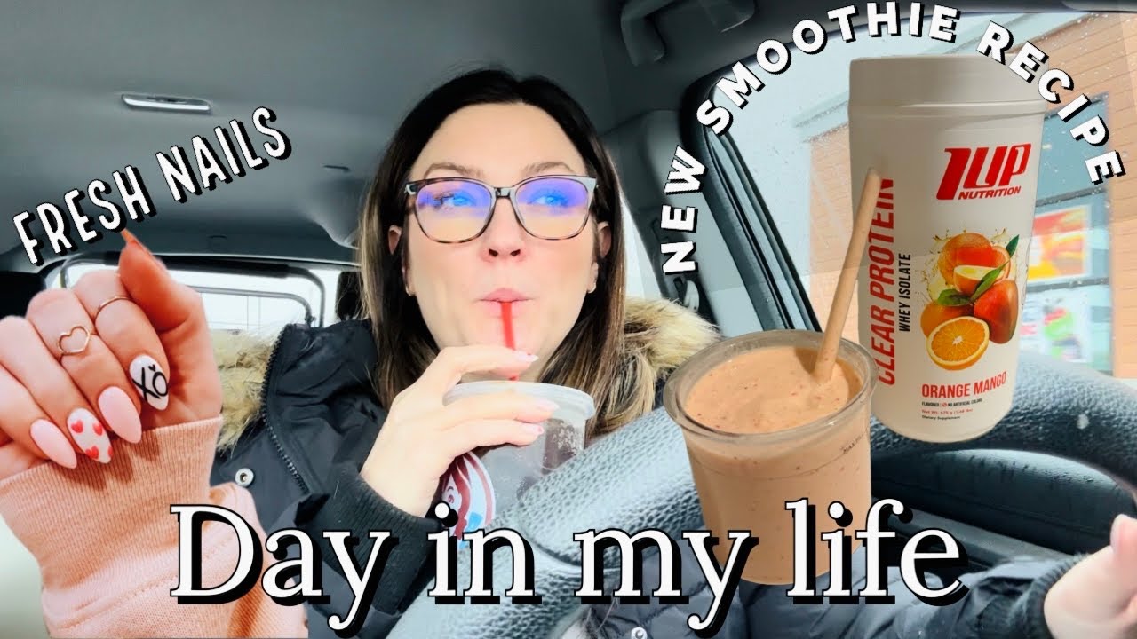 NOT YOUR TYPICAL DAY IN THE LIFE| SMOOTHIE RECIPE |VALENTINES NAILS