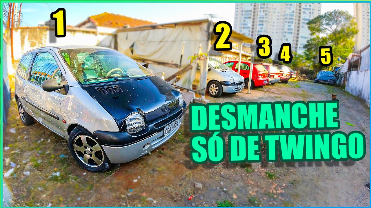 FUI NO DESMANCHE SÓ DE TWINGO! 😍 E ACHEI O TWINGO MAIS RARO DO BRASIL!!! 😳