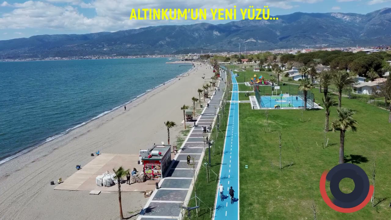 BALIKESİR EDREMİT ALTINKUM YENİ HALİ SAHİLDE BİSİKLET YOLU VE YÜRÜYÜŞ YOLLARI YAPILDI SON HALİ