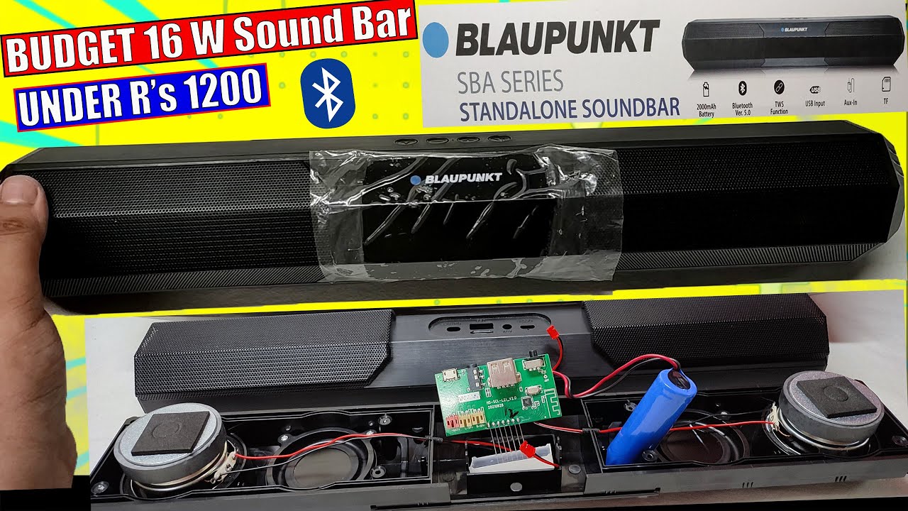 #Teardown of Blaupunkt SBA20 16W Bluetooth Soundbar for TV | WATER + BASS TEST | REVIEW after 1Month