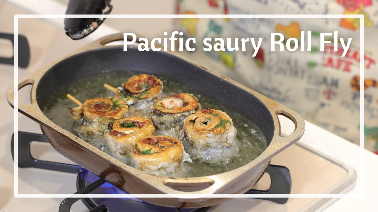 Pacific saury Roll Fly | Ep.188
