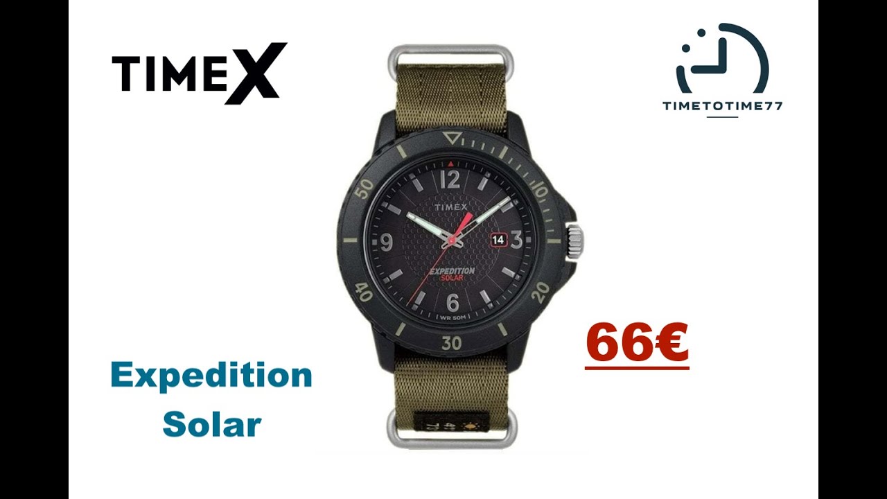 Orologio SOLARE con meno di 100€? TIMEX Expedition Solar.
